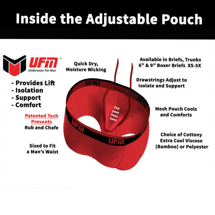 UFM Men's Underwear Invented Adjustable Pouch Underwear