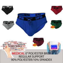 Load image into Gallery viewer, REG Support 0 inch Briefs Polyester Black, Gray Red, Royal Blue +NEW Wine & Pine