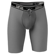 Load image into Gallery viewer, MAX Support 9 Inch Boxer Briefs Polyester Gen 3.1 Black and Gray