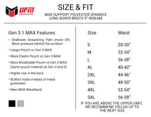 Load image into Gallery viewer, MAX Support 9 Inch Boxer Briefs Polyester Gen 3.1 Black and Gray