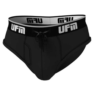 Underwear For Men - Polyester Adjustable Max Support Boxer Briefs - Black  at