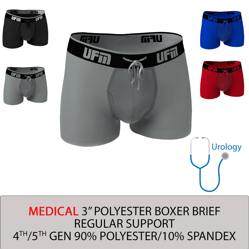 una vez práctico Inclinarse Trunks 3" Polyester-Pouch Underwear for Men - Regular Patented Support –  UFM Medical